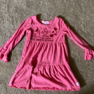 Ruffle girl snoopy Valentine’s Day valentine dress tunic 8 pink red glitter